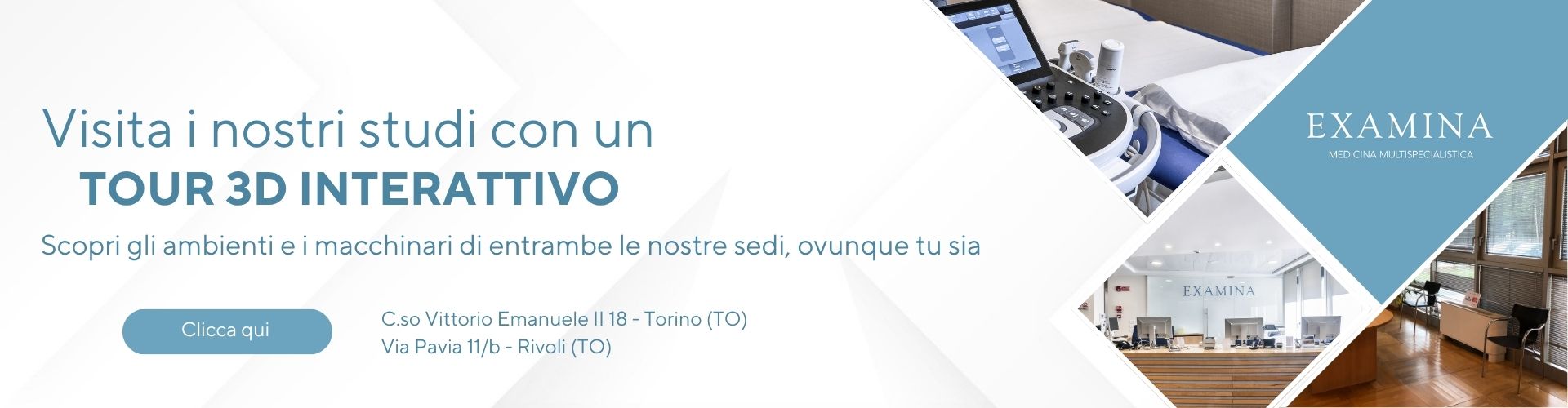 Visita i nostri studi con un TOUR 3D INTERATTIVO